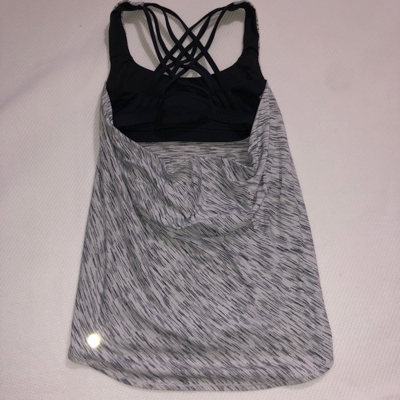 Lululemon Open Back Tank Top with Built-In Bra - Picture 4 of 5